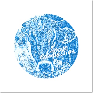 Choose Compassion Save Cows Posters and Art